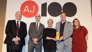 Paul Berg presenting the award on behalf of Griffiths & Armour to Jim Heverin and Sara Klomps